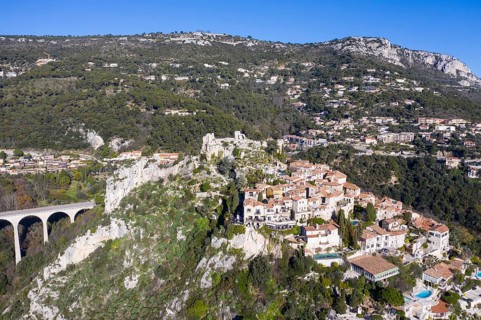 Aerial view of Eze Village
