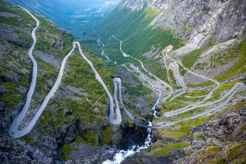 Hairpin bends on Trollstigen Road