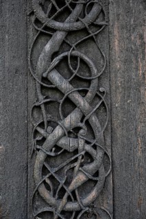 Artfully carved north portal