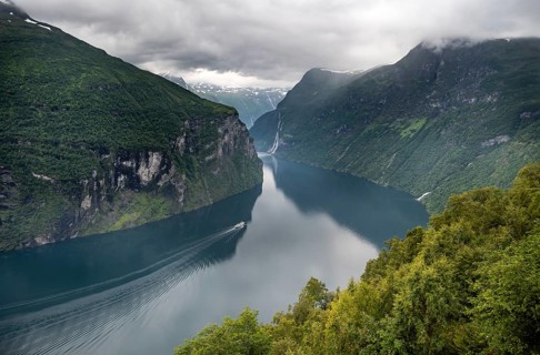 View at Ornesvingen viewpoint