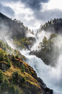 Latefossen Waterfall