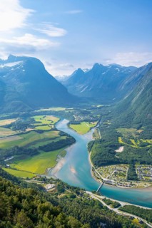 View from Rampestreken viewing platform