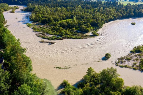 Isar at high water
