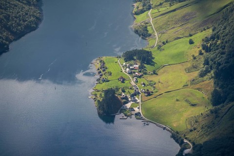 Top view of the village