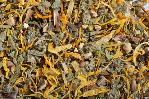 Cholesterol regulating tea