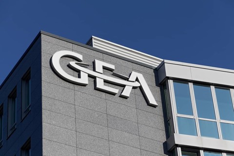 Logo GEA on the building