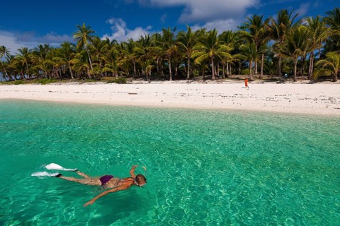 Snorkeling off Fadol Island