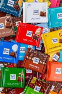 Ritter Sport chocolates different varieties wallpaper