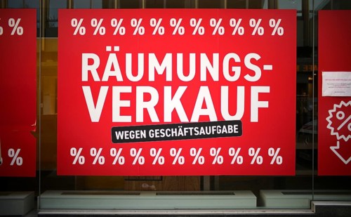 Clearance sale due to closure of business