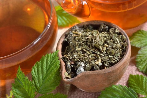 Raspberry and blackberry leaf tea