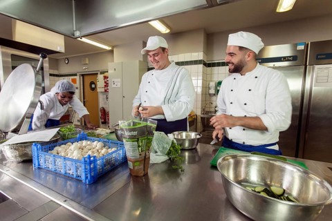 Canteen kitchen in a vocational college