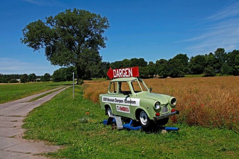 Trabi as a guide to the DDR Museum Dargen