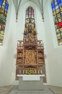 Carved main altar