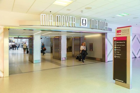 MIA People Mover stop at Miami Airport