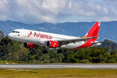 An Avianca Airbus A320 aircraft with registration N664AV at Medellin Rionegro Airport