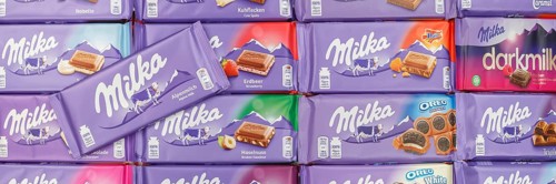 Milka chocolates different varieties wallpaper