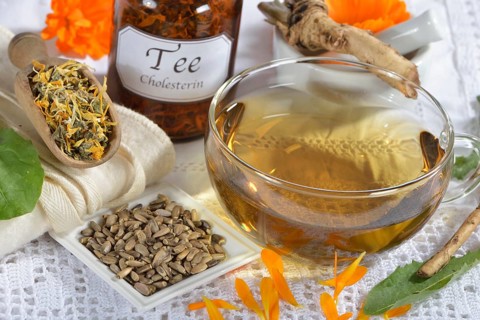 Cholesterol regulating tea