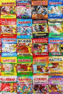 Haribo gummy bears different varieties wallpaper