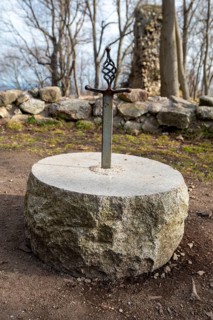Sword stuck in a stone