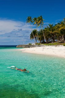 Snorkeling off Fadol Island