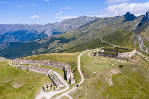 Aerial view Fort Central at an altitude of 1926 meters