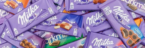 Milka chocolates different varieties wallpaper