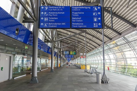 Terminal of Leipzig/Halle Airport