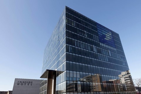 Avant-garde office building Cubus and Hotel Innside