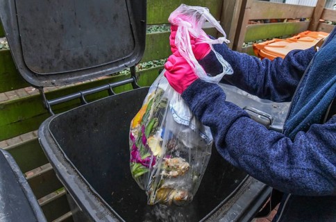 Residual waste bin