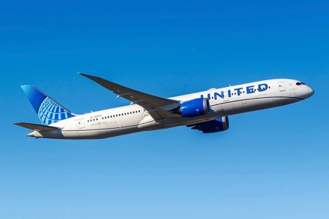 A United Airlines Boeing 787-9 Dreamliner aircraft with registration number N29978 at Frankfurt Airport