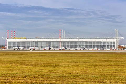 Parked Lufthansa Aircraft Coronavirus Corona Virus COVID-19 at Munich Airport