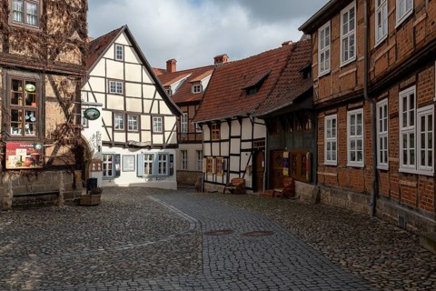 Half-timbered houses in Finkenherd
