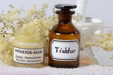 Meadowsweet tincture and meadowsweet ointment