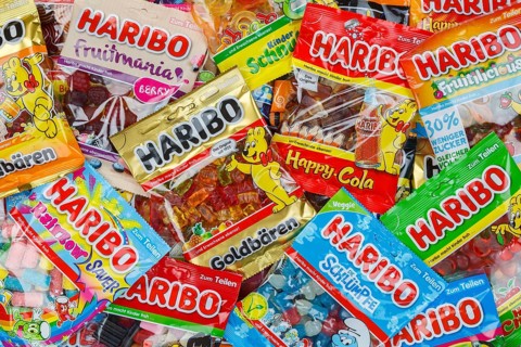Haribo gummy bears different varieties wallpaper