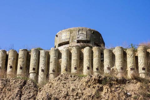 Military bunker on the beach of Obzor