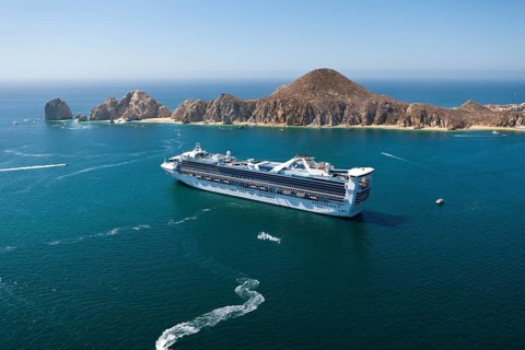 Cruise ship off Cabo San Lucas