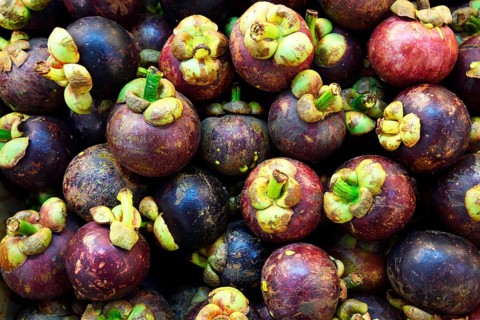 Mangosteen at the Banzaan Fresh Market