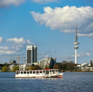 Tourboat on Lake Alster