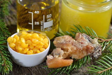 Production of spruce resin ointment