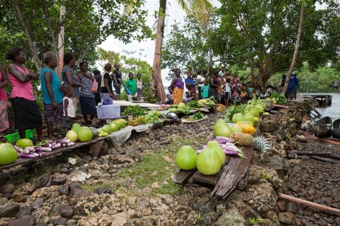 Market on Telina Island