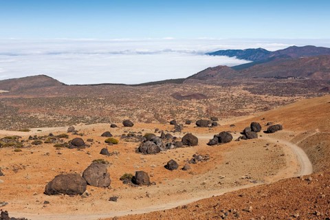 Teide eggs or lava balls in Teide National Park