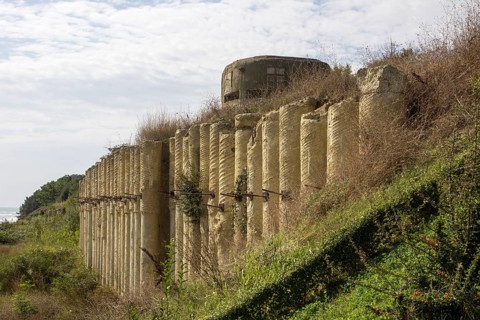 Military bunker on the beach of Obzor