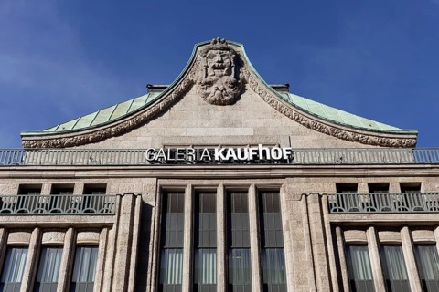 Historical department store facade
