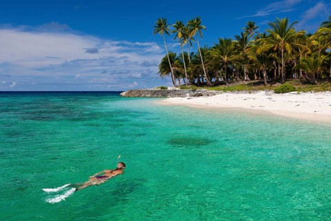 Snorkeling off Fadol Island