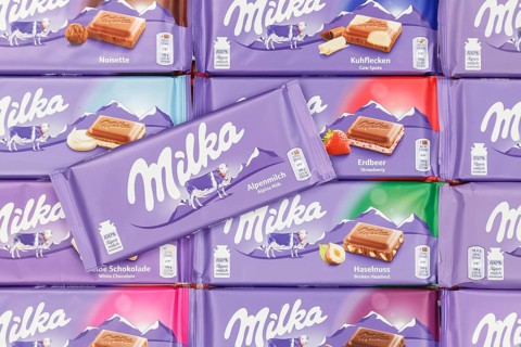 Milka chocolates different varieties wallpaper