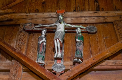 Cross in the stave church Urnes