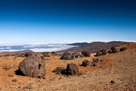 Teide eggs or lava balls in Teide National Park