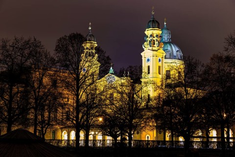 Theatinerkirche at night
