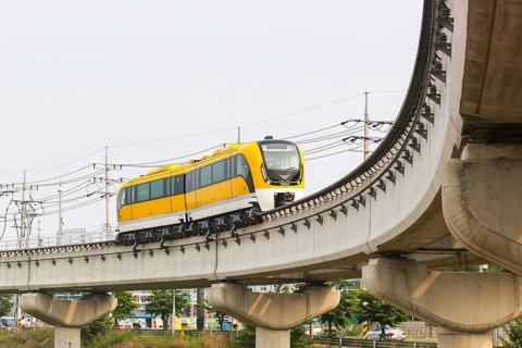 A Maglev train at Seoul Incheon Airport