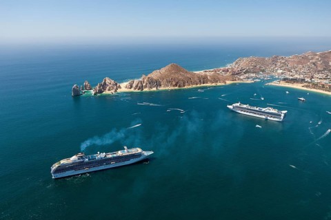 Cruise ship off Cabo San Lucas